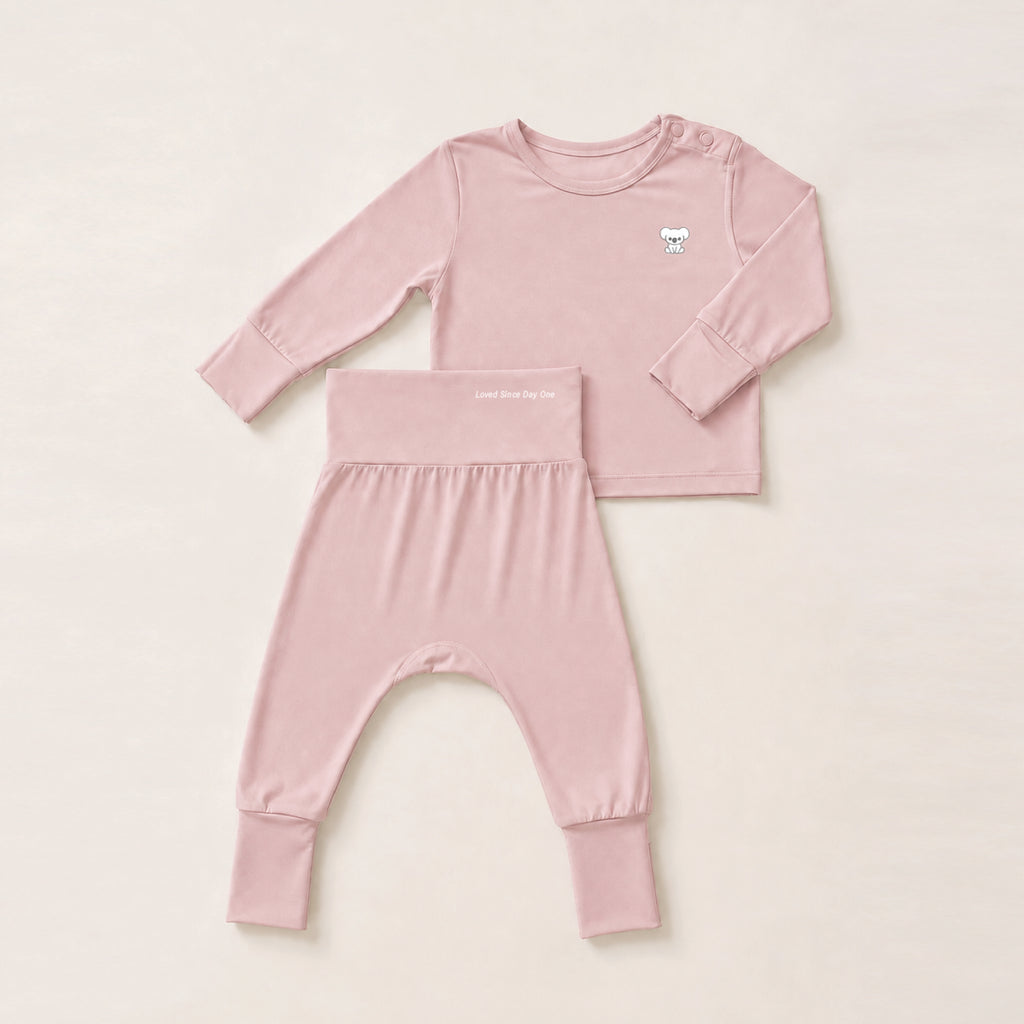 NEW PiiJAYS AirSoft Baby Sleep Wear Set - Dreamy Pink