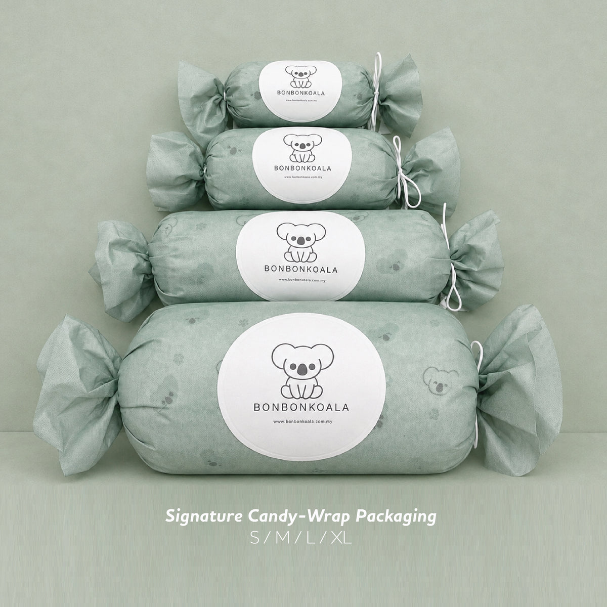 PREORDER NEW HugHug Pillow (Small) Koala Calm Sage 13x30cm (ETA end of Nov)