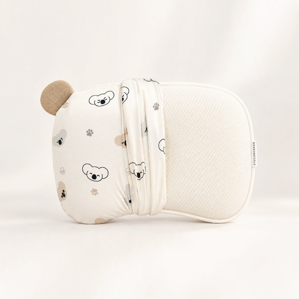 PREORDER NEW SoftNest Sorona Newborn Head Support Pillow - Koala Cozy Taupe