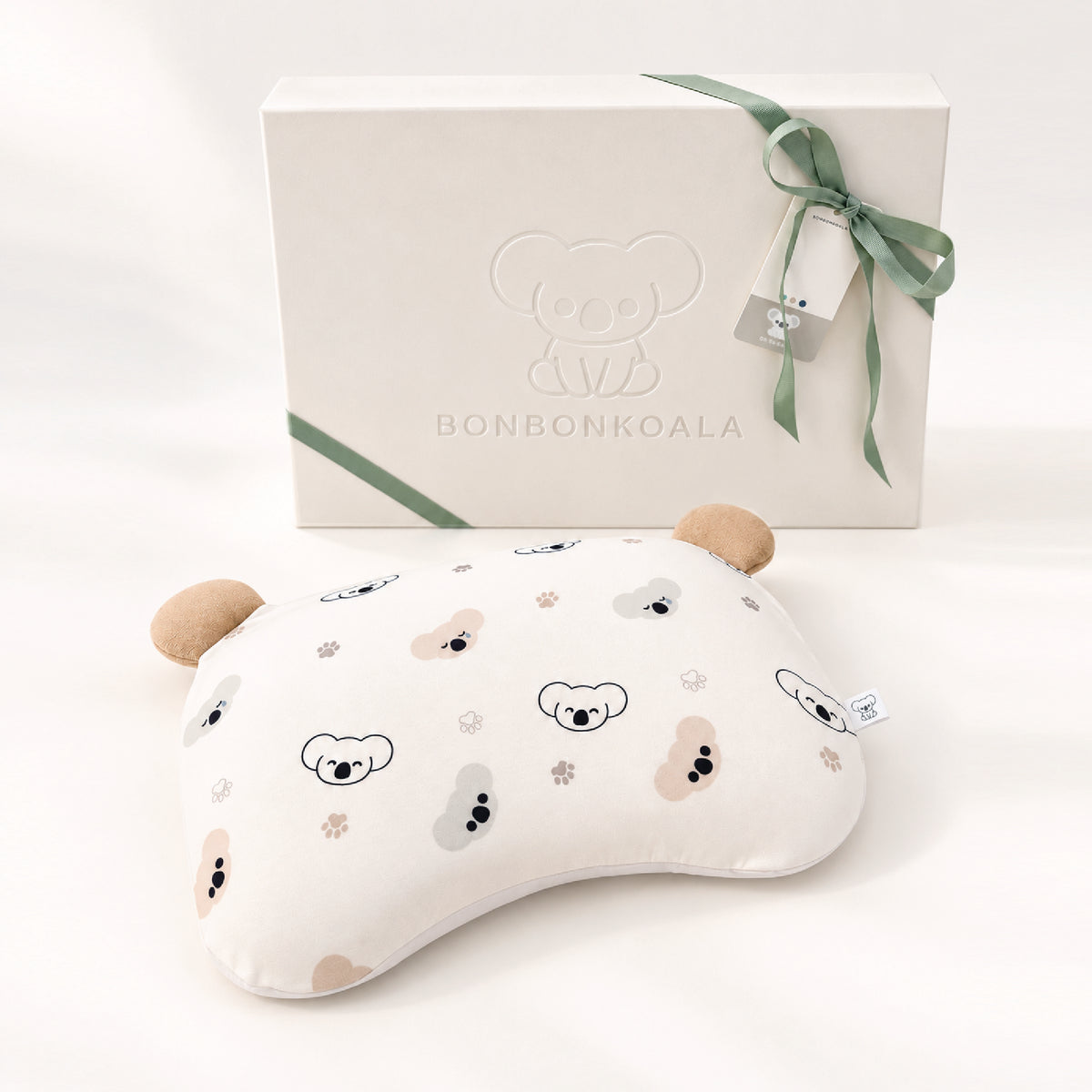 PREORDER NEW SoftNest Sorona Newborn Head Support Pillow - Koala Cozy Taupe