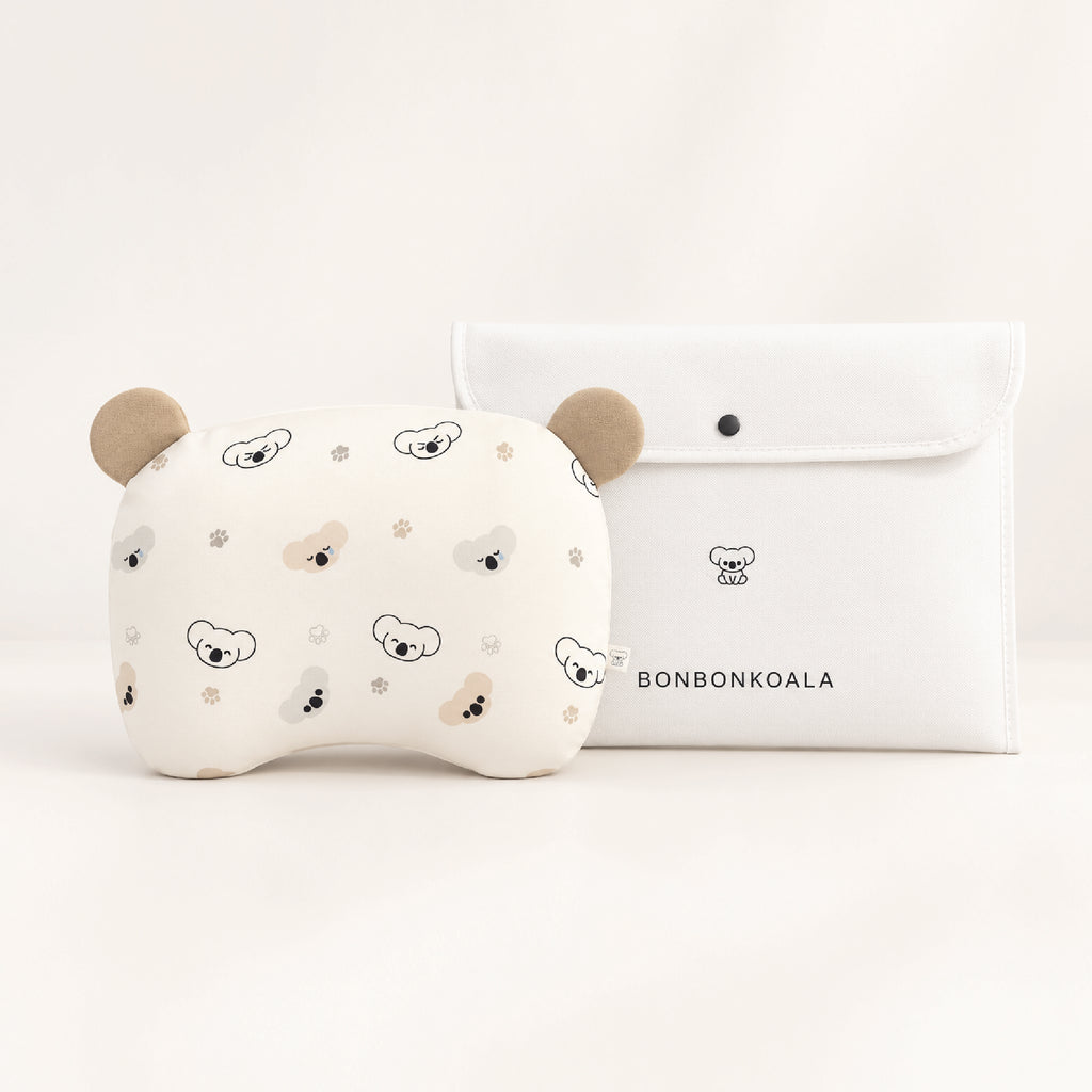 PREORDER NEW SoftNest Sorona Newborn Head Support Pillow - Koala Cozy Taupe