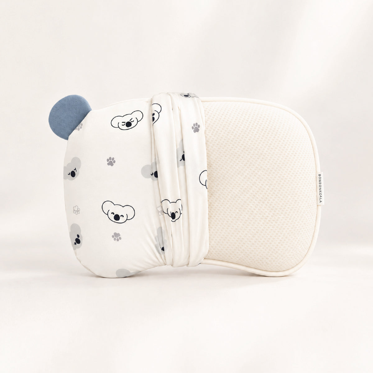 NEW SoftNest Sorona Newborn Head Support Pillow - Koala Moon Blue