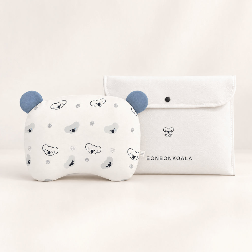 NEW SoftNest Sorona Newborn Head Support Pillow - Koala Moon Blue