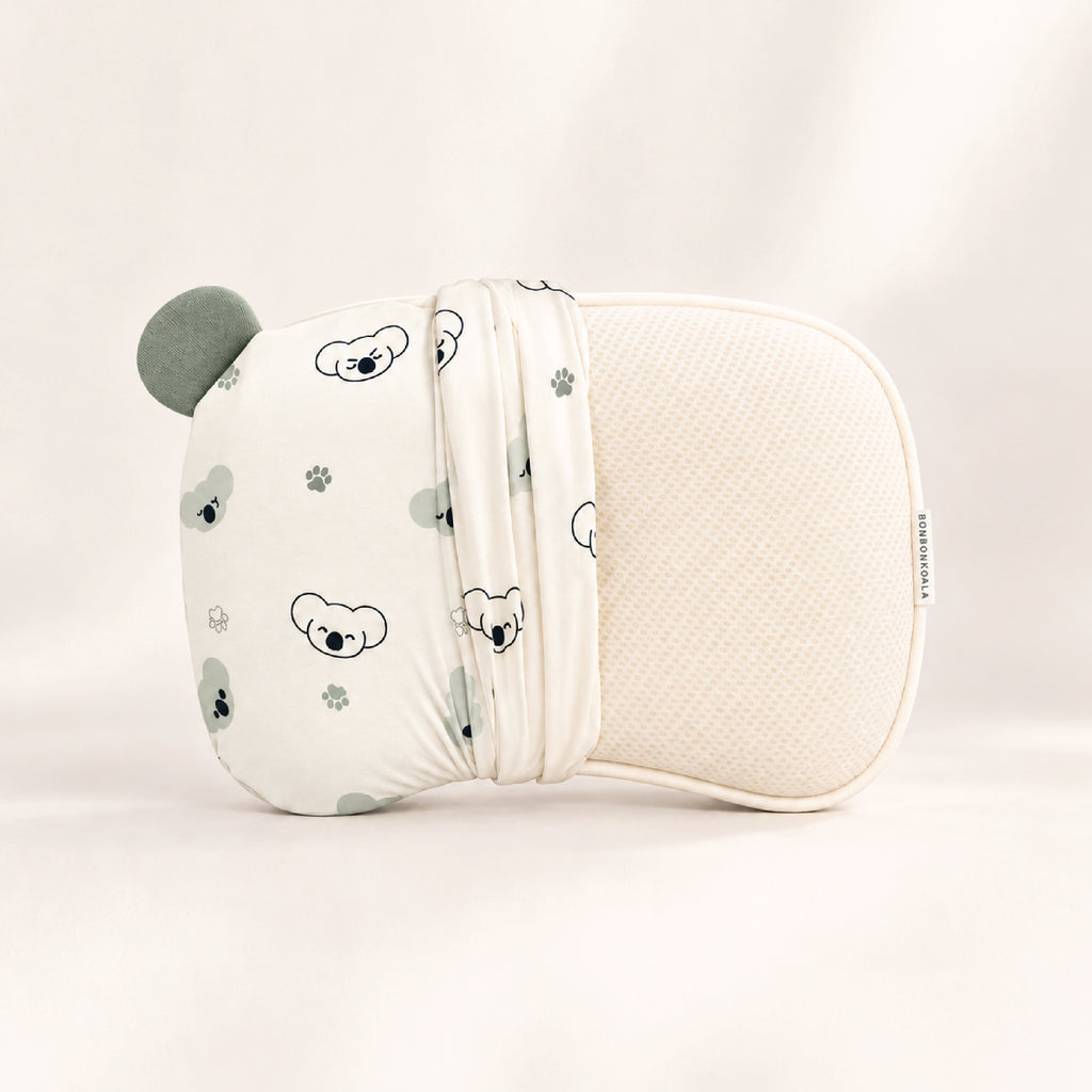 NEW SoftNest Sorona Newborn Head Support Pillow - Koala Calm Sage
