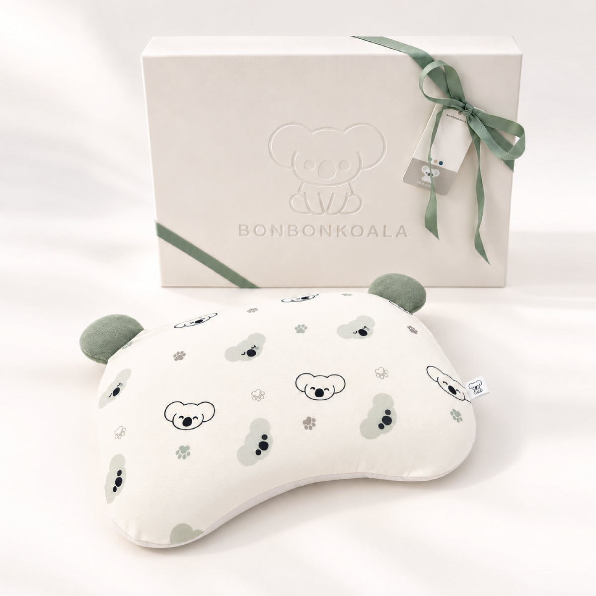 NEW SoftNest Sorona Newborn Head Support Pillow - Koala Calm Sage
