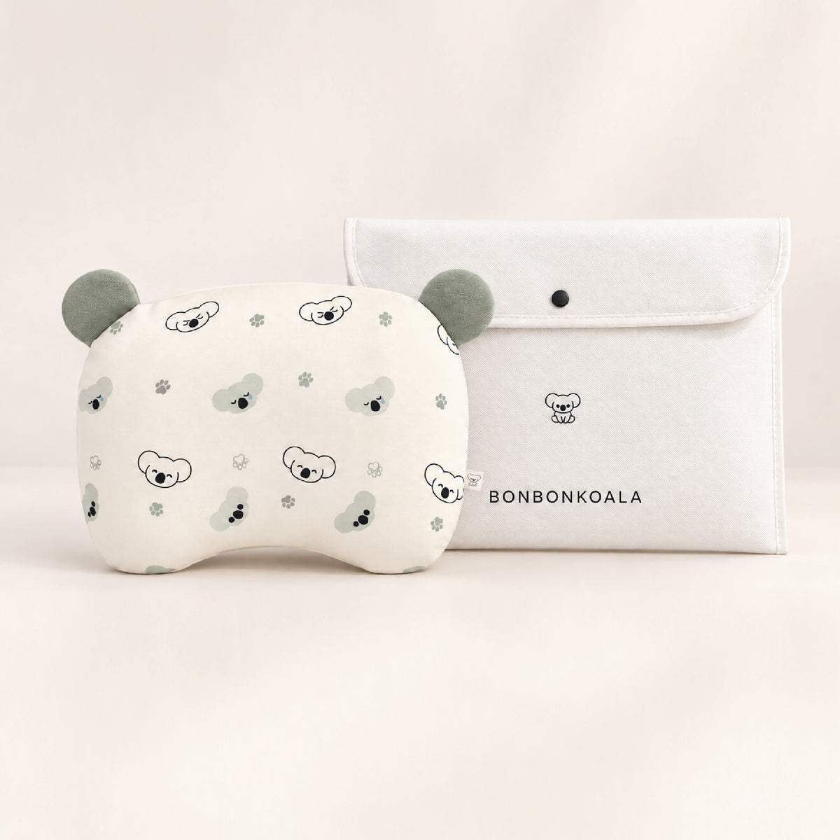 NEW SoftNest Sorona Newborn Head Support Pillow - Koala Calm Sage