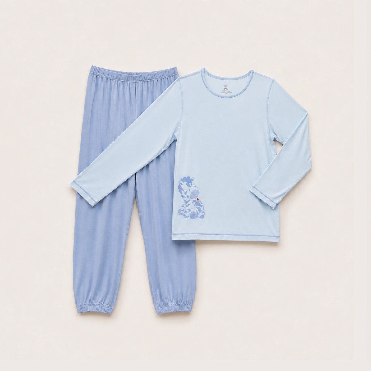Kids Long Sleeve Sleep Wear Set (Blue)