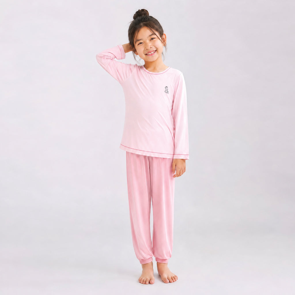 SPECIAL EDITION Kids Long Sleeve Sleep Wear Set (Pink)