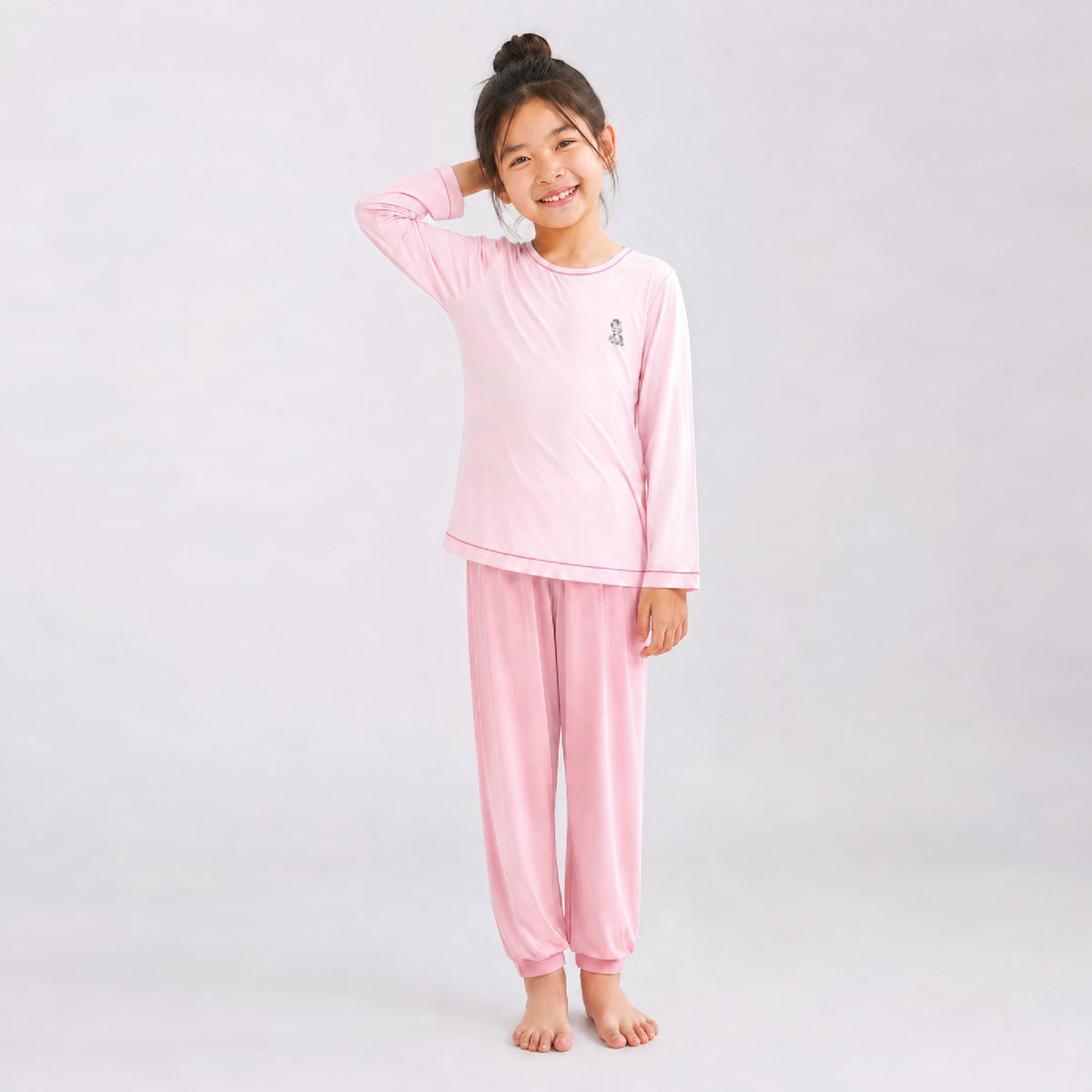 SPECIAL EDITION Kids Long Sleeve Sleep Wear Set (Pink)