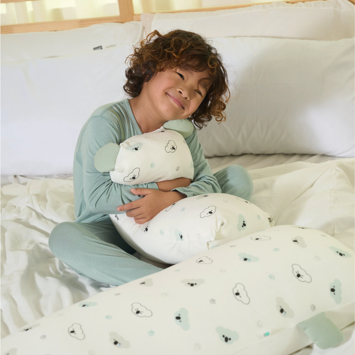 PREORDER NEW HugHug Pillow (Small) Koala Calm Sage 13x30cm (ETA end of Nov)