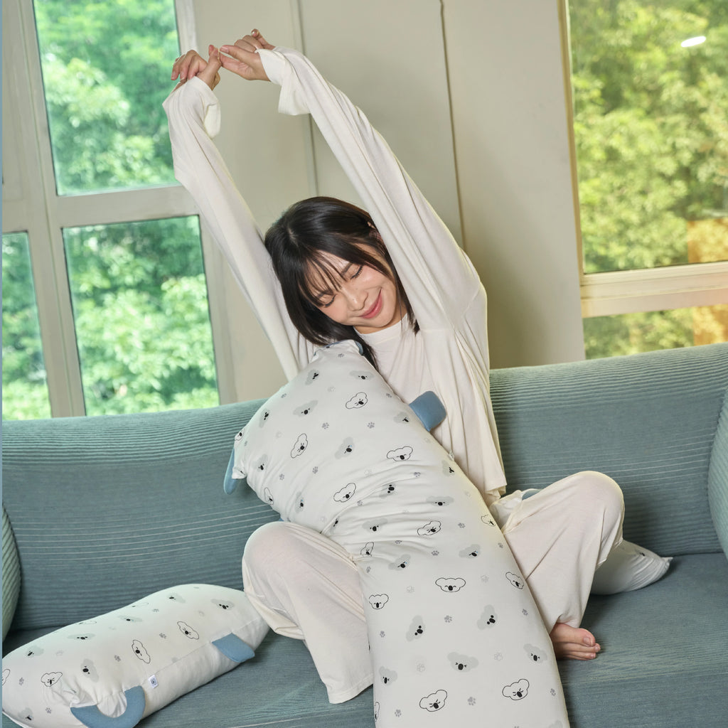 PREORDER NEW HugHug Pillow (Extra Large) Koala Moon Blue 32x90cm (ETA mid of Nov)