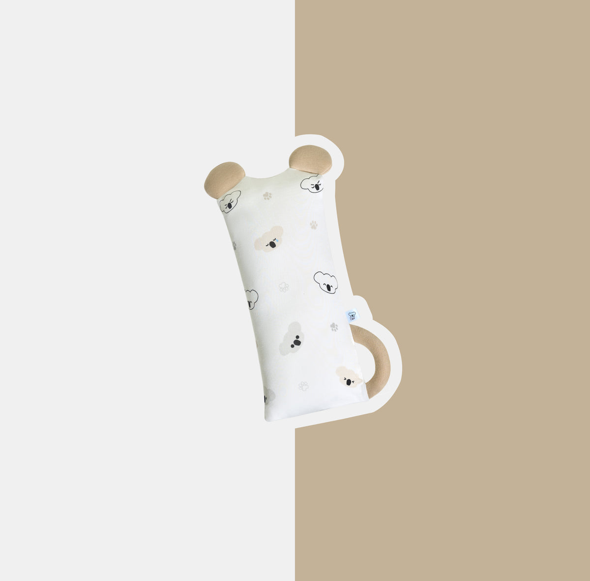PREORDER NEW HugHug Pillow (Small) Koala Cozy Taupe 13x30cm (ETA End of Nov)