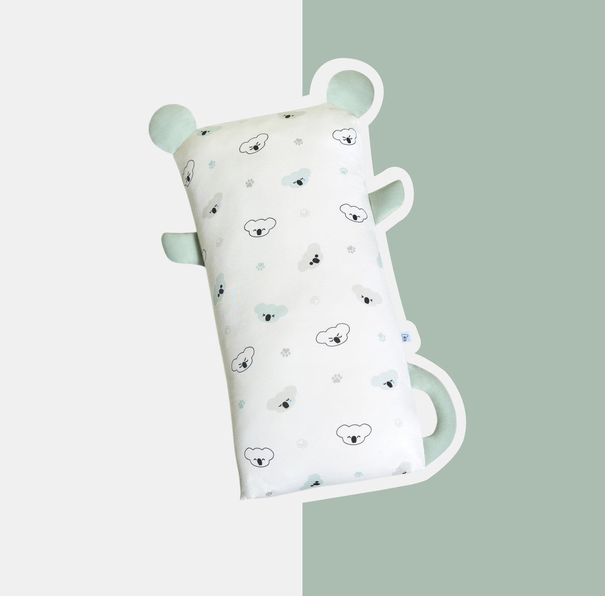 NEW HugHug Pillow (Large) Koala Calm Sage (27x50cm)